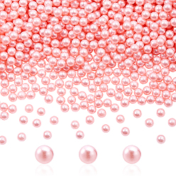 Pink 1500 бусины из абс-пластика с имитацией жемчуга, круглые, без отверстия , розовые, 8 мм, о 1500 шт. / 500 наборе