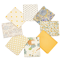 Gemischte Farbe Baumwollfabrik, Blumenmuster, Rechteck, Gemischte Farbe, 50x40 cm, 8 Blatt / Satz