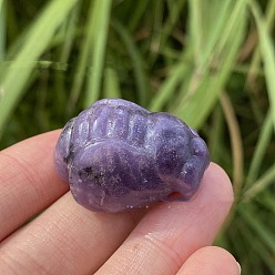 Лепидолит Натуральный леподолит резные фигурки статуэтки для украшения домашнего рабочего стола, Пчелы, 30 мм