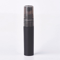Schwarz 5 ml pp Parfüm-Sprühflaschen aus Kunststoff, nachfüllbare Flüssigkeitsbehälter, mit Schraubdeckel, Schwarz, 77x16 mm, Kapazität: 5 ml (0.17 fl. oz)