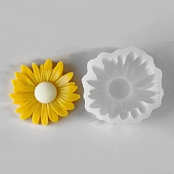 Белый Силиконовые формы для свечей, цветок, белые, 73x68x30 мм