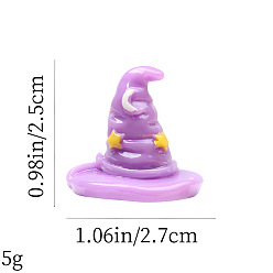 Hat Хэллоуин скульптура из смолы украшения дисплея, для домашнего офисного стола, шляпа, 25x27 мм