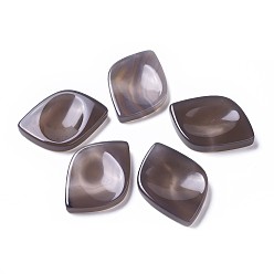 Натуральный Агат Натуральный агат массажер, Камень беспокойства для терапии беспокойства, лист, 58x42x7~8 мм