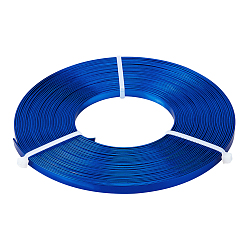 Васильковый Алюминиевая проволока, плоский, васильковый, 5x1 мм, около 32.8 футов (10 м) / рулон