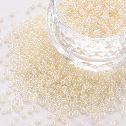 Кукурузный Шелк 12/0 бисер имитация нефрита, непрозрачные цвета блеск, круглые, цвет колоса кукурузы, 2x1.5 мм, отверстие : 1 мм, Около 40000 шт / фунт