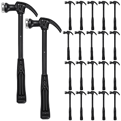 Черный 40шт. железный молоток, с пластиковой ручкой, для изготовления ювелирных изделий, чёрные, 18.2x6.5x1.8 см