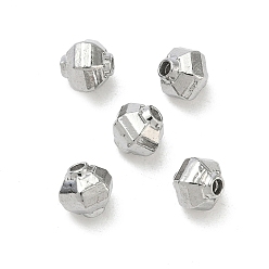 Нержавеющая Сталь Цвет 304 из нержавеющей стали бусы, фонарь, граненые, цвет нержавеющей стали, 6x5.5x5.7 мм, отверстие : 1 мм