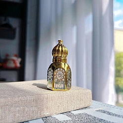 Gold Glas-Rollerball-Flaschen, Spa-Aromatherapie ätherisches Öl leere Flasche, Gold, 2.4x2.4x5.8 cm