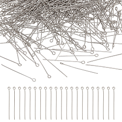 304 Stainless Steel 304 штифт из нержавеющей стали, с контейнером для хранения, 40 мм, контактный: 0.6 mm, отверстие : 2 мм, 1000 шт / коробка