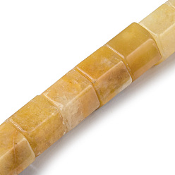 Topaz Jade Natural Topaz Jade Beads Strands, Hexagonal Prism, 9~11x12x13.5~14mm, Hole: 1.2mm, about 20pcs/strand, 7.64~8.70 inch(19.4~22.2cm)