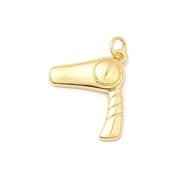 Настоящее золото 18K Латунные подвески, фен, долговечный, без свинца и без кадмия, стойки покрытие, с целью перехода в кольце, реальный 18 k позолоченный, 20.5x17x4 мм, отверстие : 3.5 мм