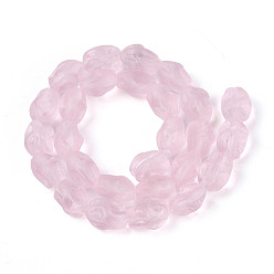 Бледно-Розовый Матовое ручное производство, самородки, розовый жемчуг, 13.5~14.5x9~11.5x9~11.5 мм, отверстие : 1.2~1.5 мм, около 27~28 шт / нитка, 14.17~14.96'' (36~38 см)