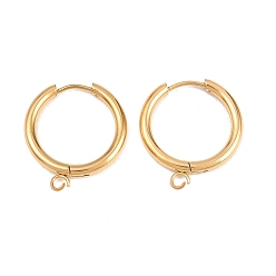 Золотой 316 серьги с обручем из нержавеющей стали, с петлей, ионное покрытие (ip), долговечный, золотые, 21x2.5 мм, отверстие : 3 мм, штифты : 1 мм