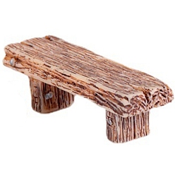 Темный Лосось Скамейки из смолы, мини-мебель, украшение сада кукольного домика, темный лосось, 56x16 мм