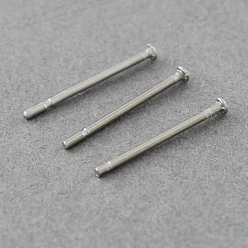 Stainless Steel Color Tarnish Resistant 304 Stainless Steel Flat Head Pins, Stainless Steel Color, 12x0.7mm, 21 Gauge, Head: 1.5mm