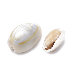 Seashell Color Cowrie Shell Beads, Seashell Color, 12~17x7~11x5~8mm, about 1150pcs/500g