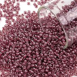 (291) Inside Color Mauve/Rose Toho runde Rocailles, japanische Rocailles, (291) Innenfarbe lila / rosa, 11/0, 2.2 mm, Bohrung: 0.8 mm, über 1110pcs / Flasche, 10 g / Flasche