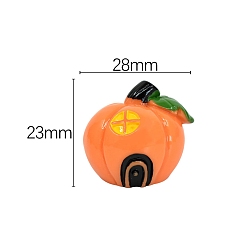 Тыква Хэллоуин скульптура из смолы украшения дисплея, для домашнего офисного стола, тыква, 23x28 мм