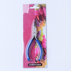 Blue Steel Chain Nose Pliers, Blue, 12x65x10mm