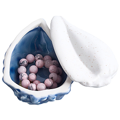 Shell Shape Фарфоровые ящики для хранения, украшения для дома, формы раковины, 70x92x54 мм