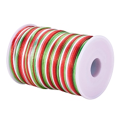 Farbig Geflochtenen Nylonfaden, DIY Material für Schmuck machen, Farbig, 1.5~2 mm, ca. 109.36 Yards (100 m)/Rolle