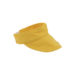 Желтый Тканевая кукла бейсбол спортивная повседневная шляпа, для дюймовых американских кукол для девочек, кукольных шляп, аксессуаров, желтые, 18 мм