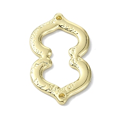 Golden Rack Plating Alloy Links, Gourd Connector Charms, Golden, 32x19x2mm, Hole: 1.5mm