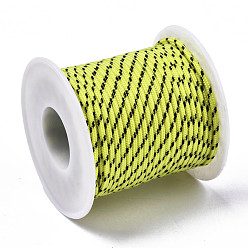 Желтый Универсальный шнур из полиэстера, для изготовления веревочных браслетов или шнурков для ботинок, желтые, 2 мм, около 21.87 ярдов (20 м) / рулон