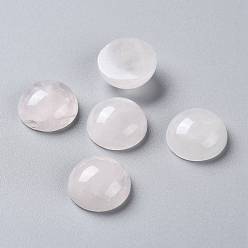 Розовый Кварц Природного розового кварца кабошонов, полукруглый, 16x7 мм