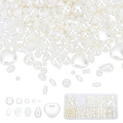 (52) Непрозрачная лаванда 689шт 10 стиль имитация жемчуга акриловые бусины, разнообразные, разноцветные, 12 мм, отверстие : 2 мм