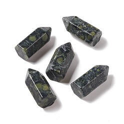 Яшма Камбаба Украшение дисплея скульптуры из натуральной яшмы камбаба, исцеляющие каменные палочки, для рейки чакра медитативная терапия decos, пуля/шестиугольная призма, 35~37x17~17.5x15~16 мм