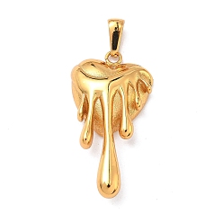 Золотой 304 подвески из нержавеющей стали, очарование тающего сердца, золотые, 36x19x6 мм, отверстие : 8x3.5 мм