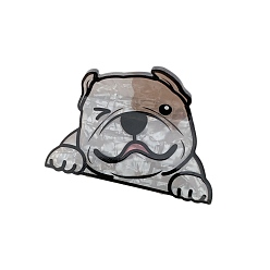 Цвет Древесины Акриловые заколки-коготь для волос с собачьей тематикой, аксессуары для волос для женщин и девочек, деревесиные, 93x55 мм