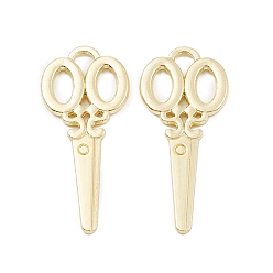 Light Gold Подвески из сплава , долговечный, без свинца и без кадмия, резать ножницами, золотой свет, 34x15x1.5 мм, отверстие : 2.5x3 мм