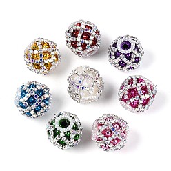 (52) Непрозрачная лаванда Акриловые и АБС-бусины с имитацией жемчуга, с железной цепочкой со стразами, для изготовления бисерных ручек, разноцветные, 18.5~19x19~20x19~20 мм, отверстие : 2.5~3 мм