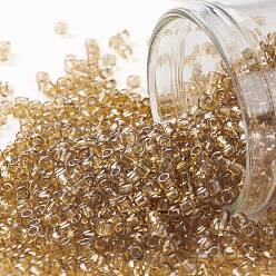 (1815) Transparent Rainbow Topaz Круглые бусины toho, японский бисер, (1815) прозрачный радужный топаз, 11/0, 2.2 мм, отверстие : 0.8 мм, Около 5555 шт / 50 г