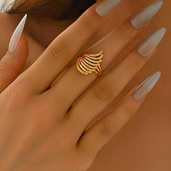 Настоящее золото 18K Латунные регулируемые открытые манжеты для женщин, реальный 18 k позолоченный, внутренний диаметр: 16мм~20мм