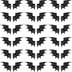 Черный 40 шт 2 стиль демон крыло искусственная кожа украшения аксессуары, для одежды своими руками, шляпа, пакет, чёрные, 79x43x3 мм, 20 шт / стиль