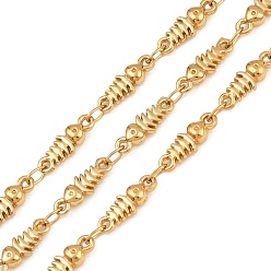 Real 18K Gold Plated 5M 304 Stainless Steel Fish Link Chains, Soldered, with Spool, Ion Plating(IP), Long-Lasting Plated, Real 18K Gold Plated, 11x4x3mm, about 16.40 Feet(5m)/Roll