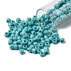 (55) Opaque Turquoise Тохо 3/0 круглые бусины, японский бисер, (55) непрозрачная бирюза, 5.5 мм, отверстие : 1.9 мм, Около 2700 шт / фунт