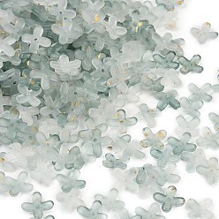 Кадет Синий Акриловые колпачки для бусин с металлическим плетением, цветок, кадетский синий, 11.5x11.5x3 мм, отверстие : 1.5 мм, Около 3846 шт / 500 г