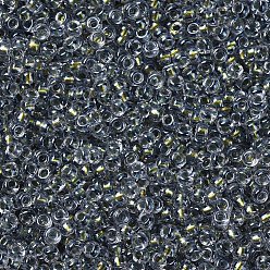 (RR3201) Magic Golden Olive Lined Crystal MIYUKI Round Rocailles Beads, Japanese Seed Beads, 11/0, (RR3201) Magic Golden Olive Lined Crystal, 2x1.3mm, Hole: 0.8mm, about 50000pcs/pound