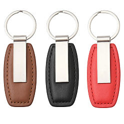 (52) Непрозрачная лаванда 6 шт. 3 Цветные кожаные брелоки с кольцами из сплава, разноцветные, 96 мм, 2 шт / цвет