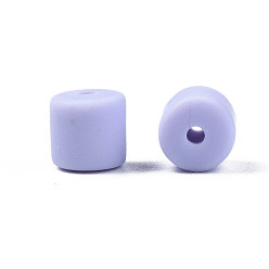 Lilac Handmade Polymer Clay Bead Strands, Column, Lilac, 6.5x6mm, Hole: 1.2mm, about 61pcs/strand, 15.75 inch(40cm)