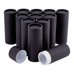 Черный Diy крафт-бумага упаковочные коробки, для контейнера ручки и чайника, трубка, чёрные, 10.2 см, мощность: 20мл