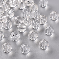 Clear Transparent Acrylic Beads, Round, Clear, 10x9mm, Hole: 2mm, about 940pcs/500g