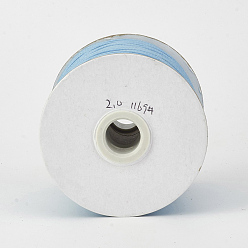 Light Sky Blue Eco-Friendly Korean Waxed Polyester Cord, Light Sky Blue, 2mm, about 90yards/roll(80m/roll)