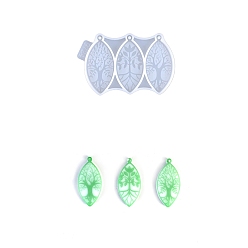 Horse Eye Подвеска «Древо жизни» своими руками в силиконовых формах, формы для литья смолы, для уф-смолы, изготовление изделий из эпоксидной смолы, лошадиный глаз , 107x67x6 мм, отверстие : 3 мм, внутренний диаметр: 62.5x30 мм