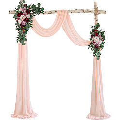 Розовый Сетчатая ткань из полиэстера, для украшения костюмов, туманная роза, 750 мм, 6 м / шт