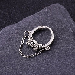 Бабочка 316l Кольца для носа из нержавеющей стали с микропаве из кубического циркония, бабочка, внутренний диаметр: 10 мм, штифты : 1.2 мм